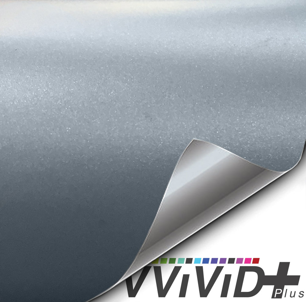 2017 VViViD+ Matte Metallic Iridium Silver Vinyl Wrap | Vvivid USA