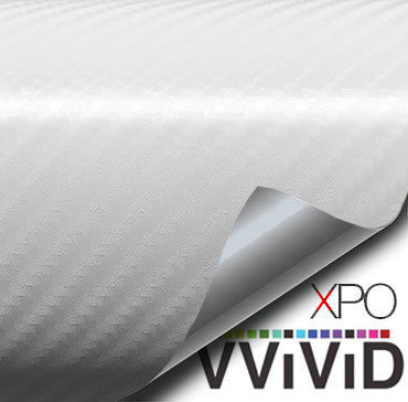 XPO White True R Carbon Fiber Vinyl Wrap | Vvivid Canada